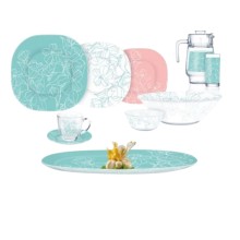 Süfrə-çay servizi Porcelaire SF-192, rəngbərəng, 46 parça