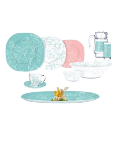 Süfrə-çay servizi Porcelaire SF-192, rəngbərəng, 46 parça