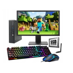 Игровой компьютерный комплект HP PC I5-4x3.60GHz-16GB-480GB SSD-WIN11-LED27