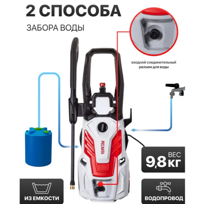 Мойка высокого давления Ресанта МР-170Б, 170 бар