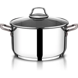 Кастрюля Burner Bermuda, нержавеющая сталь, серебристая, 22x12 см