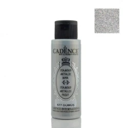 Краска-металлик Cadence Diamond Metallic 677 Silver, серебро, 70 мл