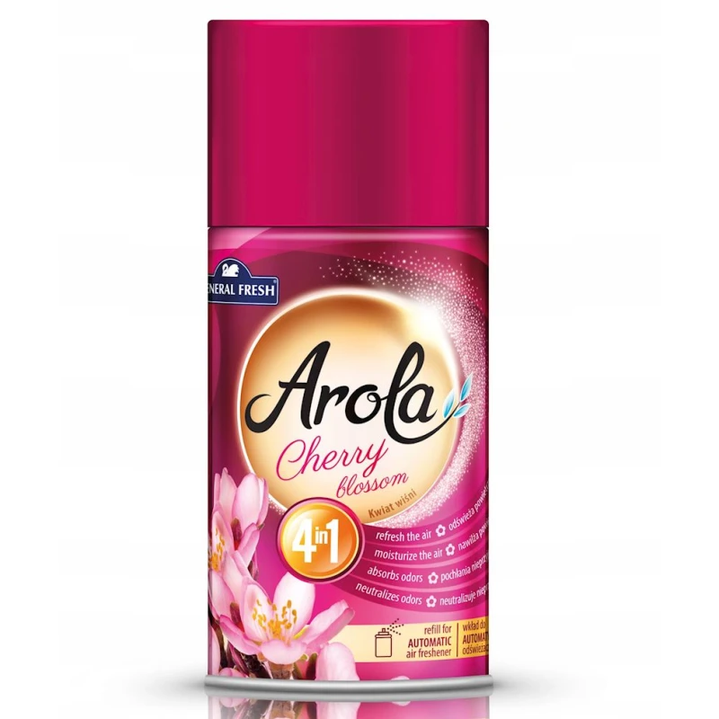 Сменный блок освежителя воздуха Arola 4in1 Cherry Blossom 250 мл Сменный блок освежителя воздуха Arola 4in1 Cherry Blossom 250 мл