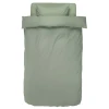 Комплект постельного белья JYSK Ellen, пододеяльник 140x200, простыня 150x250, наволочка 50x70, полутораспальный, хлопок, зеленый Комплект постельного белья JYSK Ellen, пододеяльник 140x200, простыня 150x250, наволочка 50x70, полутораспальный, хлопок, зеленый