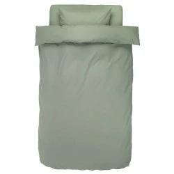 Комплект постельного белья JYSK Ellen, пододеяльник 140x200, простыня 150x250, наволочка 50x70, полутораспальный, хлопок, зеленый