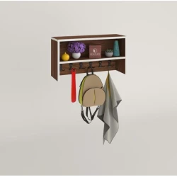 Вешалка Art_asilqan_35, ламинат, коричневая, 180х100x35 см Вешалка Art_asilqan_35, ламинат, коричневая, 180х100x35 см