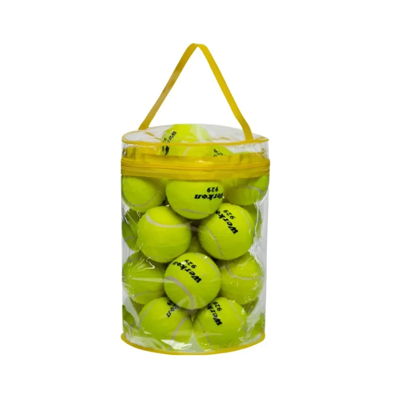 Набор мячей для большого тенниса Werkon 020033, 24 шт, желтый Набор мячей для большого тенниса Werkon 020033, 24 шт, желтый