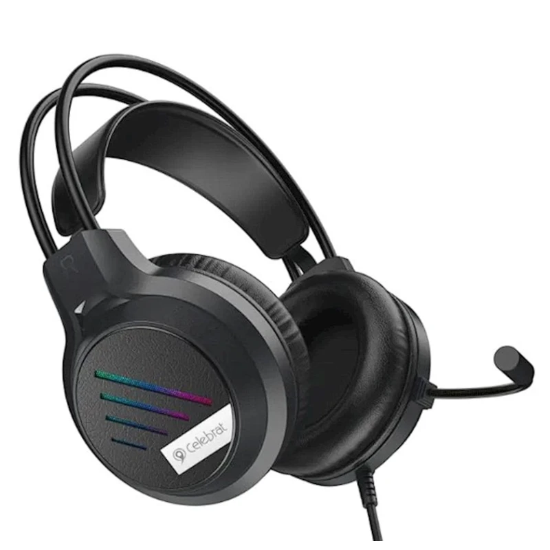 Simli qulaqlıq-qarnitur Celebrat Gm-2 Black