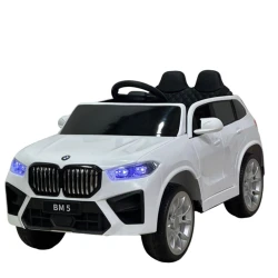 BMWx5, 2-местный детский электромобиль, белый, для детей от 1 до 5 лет azr042