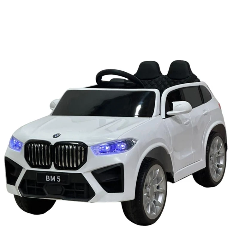 BMWx5, 2-местный детский электромобиль, белый, для детей от 1 до 5 лет azr042 BMWx5, 2-местный детский электромобиль, белый, для детей от 1 до 5 лет azr042