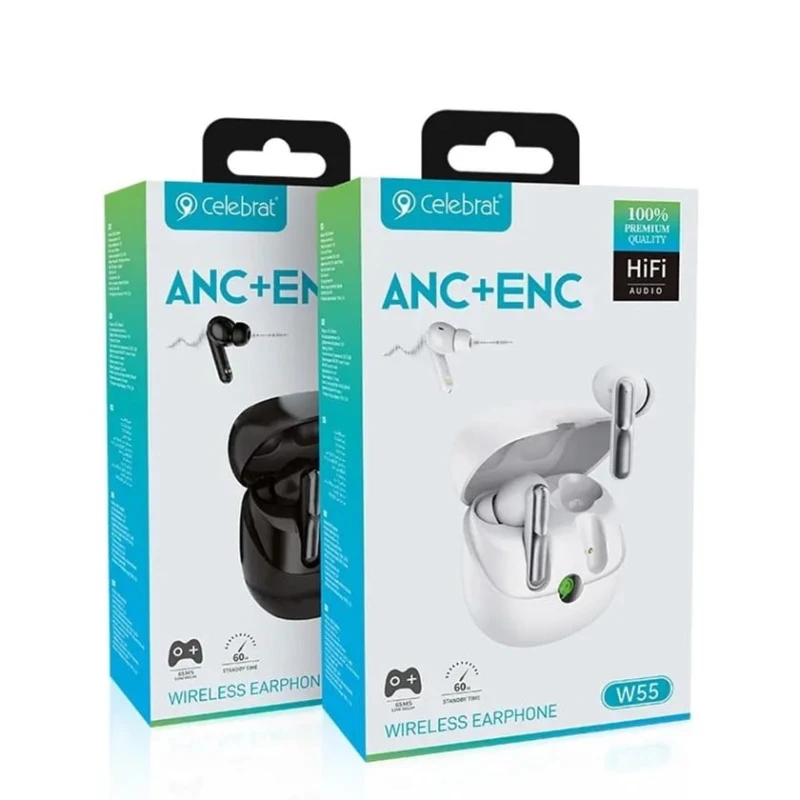Беспроводные наушники Celebrat W55 черный Беспроводные наушники Celebrat W55 черный