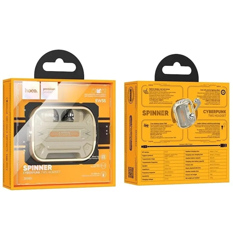 Беспроводные наушники Hoco EW55 Gold