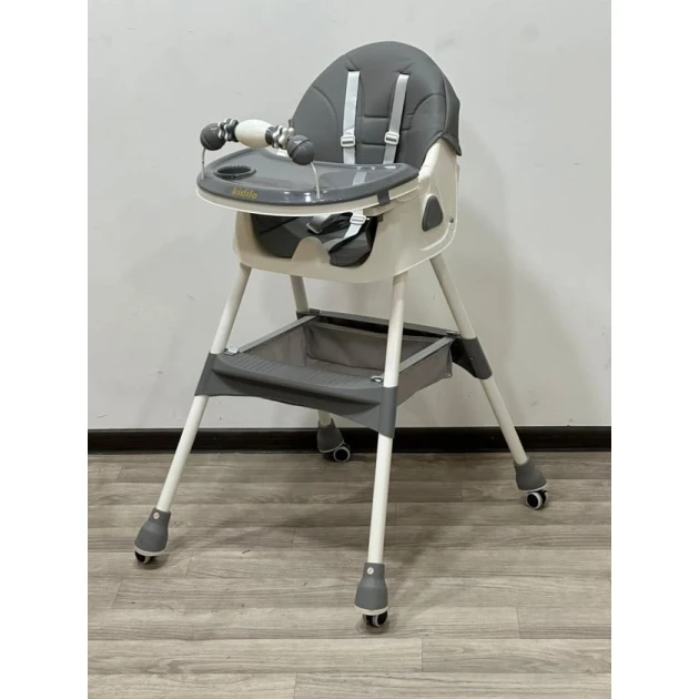 Детский стульчик для кормления AZR-238 0-4 года, серый