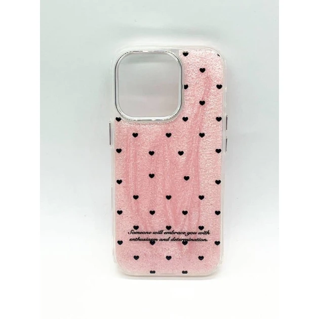 Чехол case для iPhone 16 Pro Hearts Pink Чехол case для iPhone 16 Pro Hearts Pink