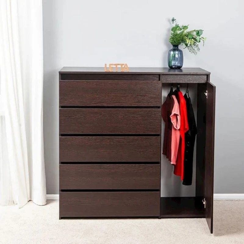 Комод, 120x50x120 см, ЛДСП, темно-коричневый Комод, 120x50x120 см, ЛДСП, темно-коричневый