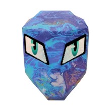 Motosikl çantası LED Eyes with programmable color screen Mochila, mavi/qara