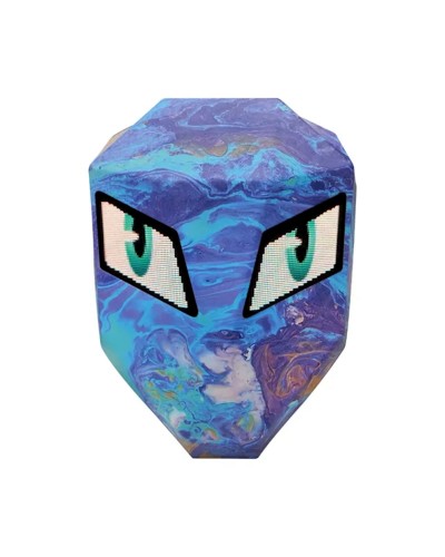 Motosikl çantası LED Eyes with programmable color screen Mochila, mavi/qara