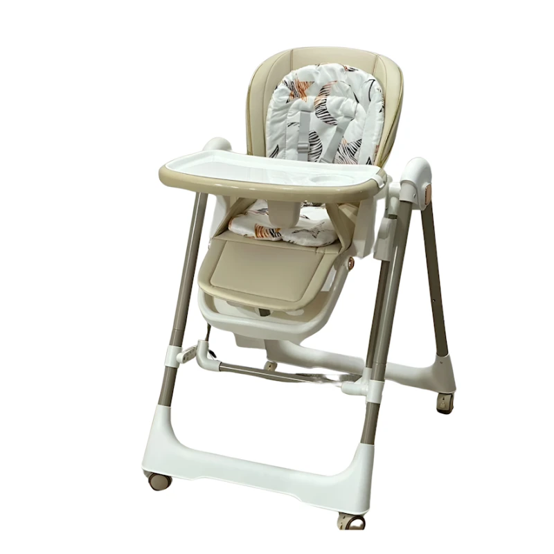 Детский стульчик для кормления Kidilo VL-KIDS-009, 4+ месяца, бежевый