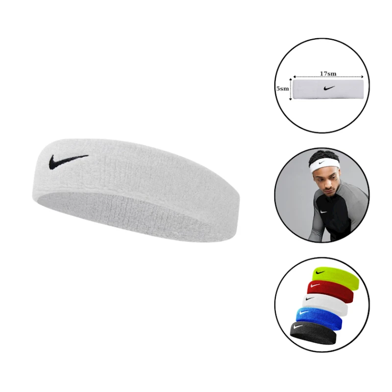 Повязка на голову Colosseum Nike 1733 хлопок/нейлон, 5x17 см, белая