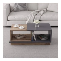 Jurnal masası Art_61, laminat, antrasit/qəhvəyi, 36x90x45 sm Jurnal masası Art_61, laminat, antrasit/qəhvəyi, 36x90x45 sm