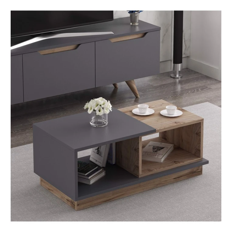 Jurnal masası Art_61, laminat, antrasit/qəhvəyi, 36x90x45 sm Jurnal masası Art_61, laminat, antrasit/qəhvəyi, 36x90x45 sm