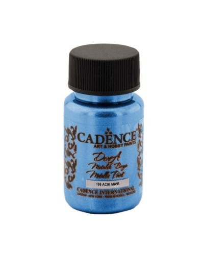 Akril boya-metallik Cadence Dora Metallic Paint 186 Light Blue 50 ml