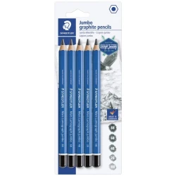 Набор графитовых карандашей Staedtler Mars Lumograph Jumbo, 5 шт Набор графитовых карандашей Staedtler Mars Lumograph Jumbo, 5 шт