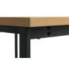 Обеденный стол JYSK Aabenraa, МДФ/меламин/металл, коричневый/черный, 80x120x75 см Обеденный стол JYSK Aabenraa, МДФ/меламин/металл, коричневый/черный, 80x120x75 см