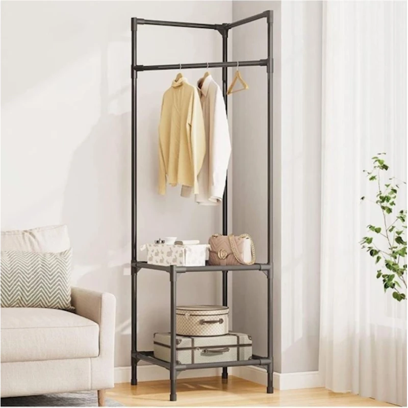 Вешалка WOS164CIY, металл, черная, 60x45x180 см Вешалка WOS164CIY, металл, черная, 60x45x180 см