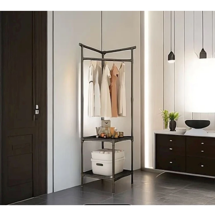 Вешалка WOS164CIY, металл, черная, 60x45x180 см Вешалка WOS164CIY, металл, черная, 60x45x180 см