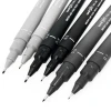 Набор ручек Uniball Uni Pin Fine Line Grey & Black 6 шт Набор ручек Uniball Uni Pin Fine Line Grey & Black 6 шт