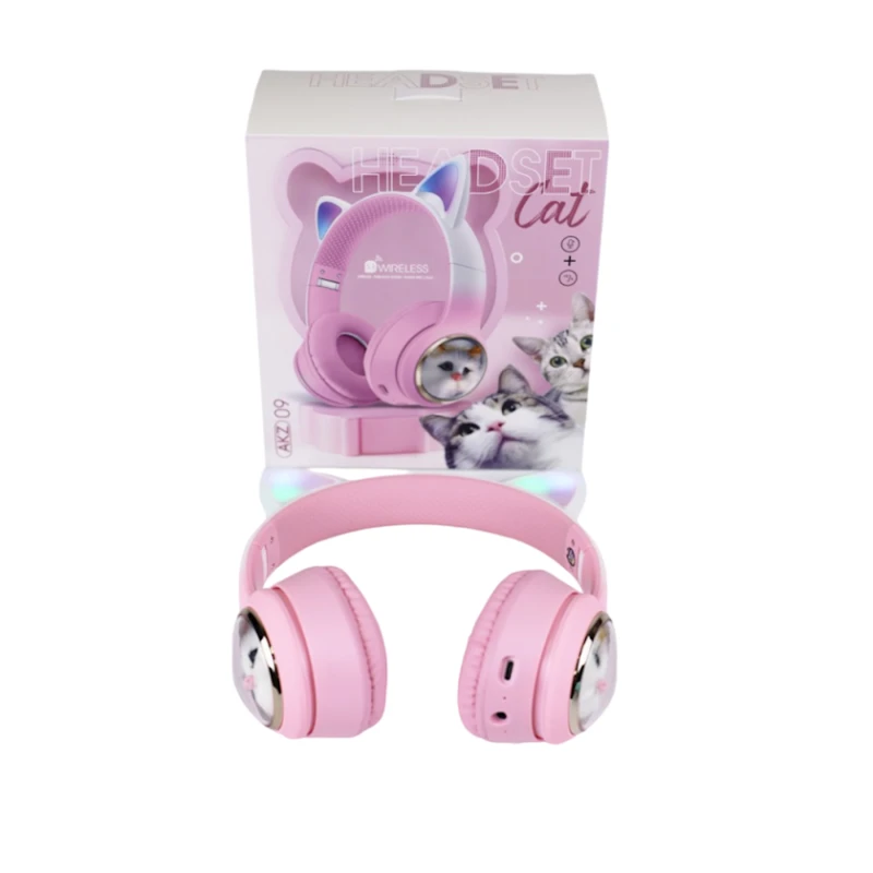 Беспроводные наушники AKZ09 Pink