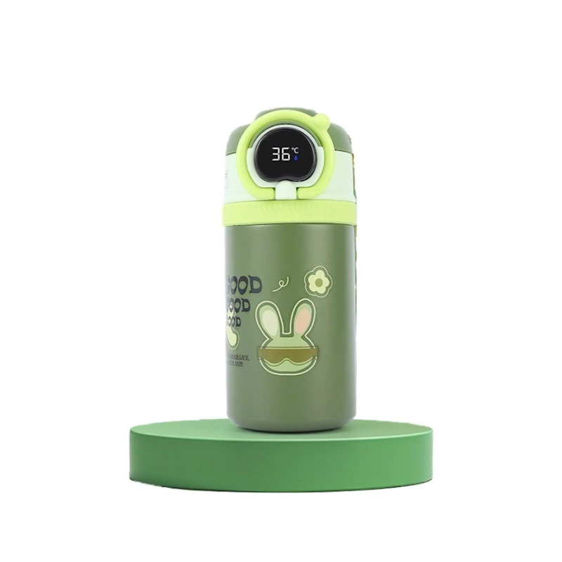 Бутылка для воды Yunduo, 550 мл, нержавеющая сталь, зеленая