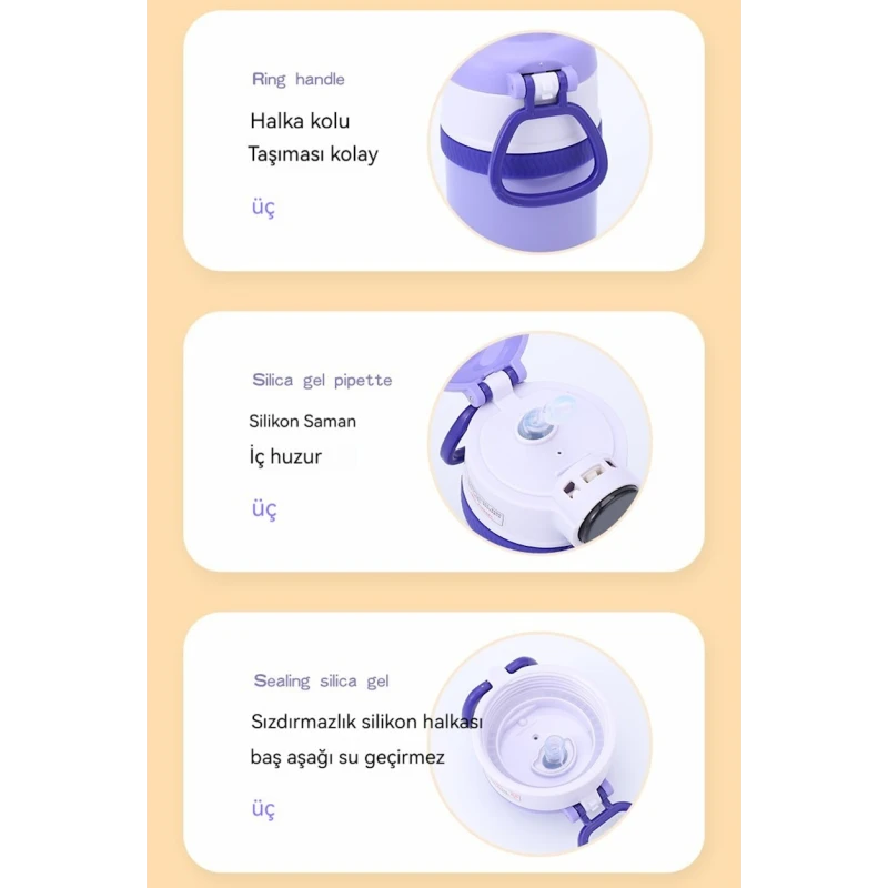 Бутылка для воды Yunduo, 550 мл, нержавеющая сталь, зеленая