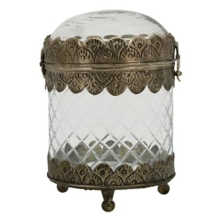 Сахарница Exner Home, 11x16 см, металл/стекло, прозрачный