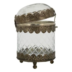 Сахарница Exner Home, 11x16 см, металл/стекло, прозрачный