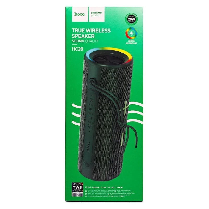 Портативная колонка Hoco HC20 BT Spruce Green