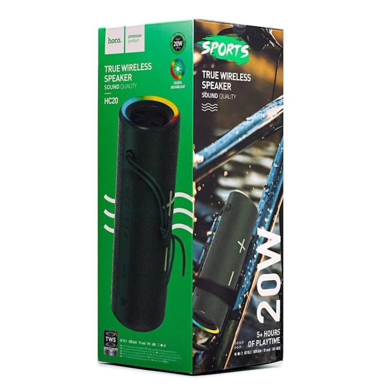 Портативная колонка Hoco HC20 BT Spruce Green