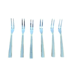 Limon üçün çəngəl dəsti Versagi K084, 6 parça, 11 sm, gümüşü