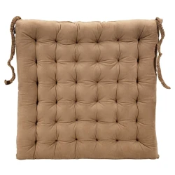Подушка для стула JYSK Anten 43x43x5 см, полиэстер, стеганый, коричневый