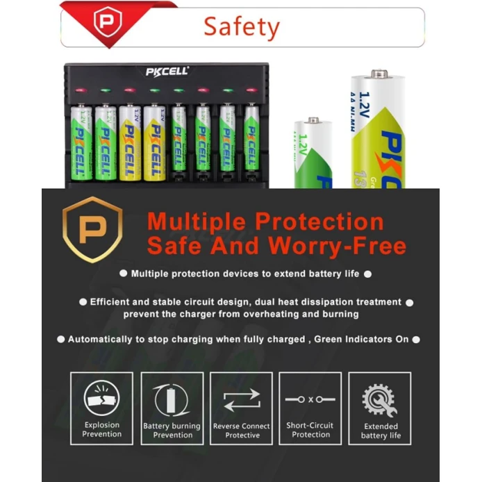 Зарядное устройство для аккумуляторов PKCELL PK-8181 Зарядное устройство для аккумуляторов PKCELL PK-8181