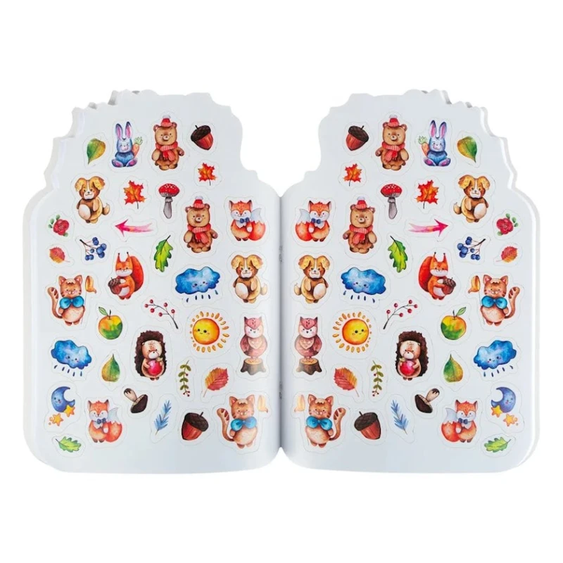 Альбом для рисования Невская палитра Цветик с наклейками, Ёжик, 100 г/м2, 195x276 мм, 32 листа Альбом для рисования Невская палитра Цветик с наклейками, Ёжик, 100 г/м2, 195x276 мм, 32 листа