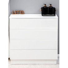 Tumba Letta, LDSP, ağ, 73х33х75 sm (3563_KomodWhite)