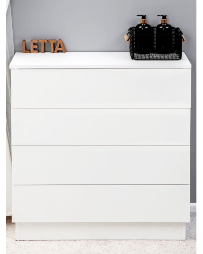 Tumba Letta, LDSP, ağ, 73х33х75 sm (3563_KomodWhite)