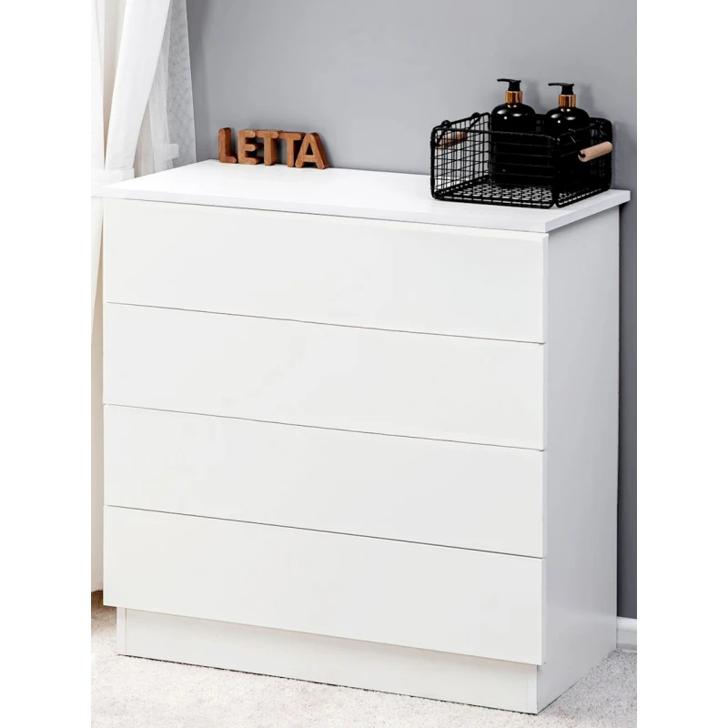 Тумба Letta, ЛДСП, белая, 73х33х75 см (3563_KomodWhite) Тумба Letta, ЛДСП, белая, 73х33х75 см (3563_KomodWhite)