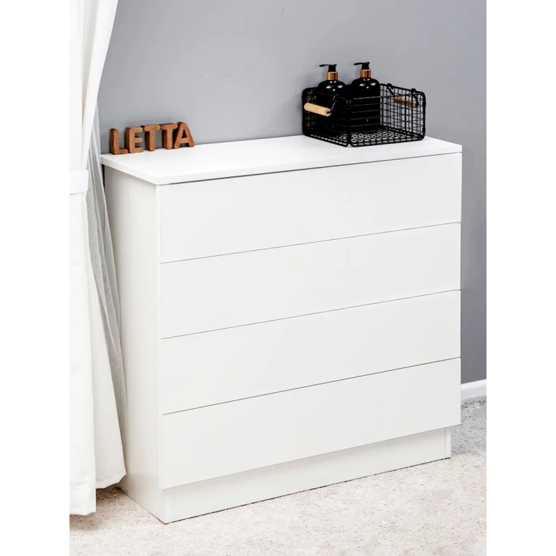 Тумба Letta, ЛДСП, белая, 73х33х75 см (3563_KomodWhite) Тумба Letta, ЛДСП, белая, 73х33х75 см (3563_KomodWhite)