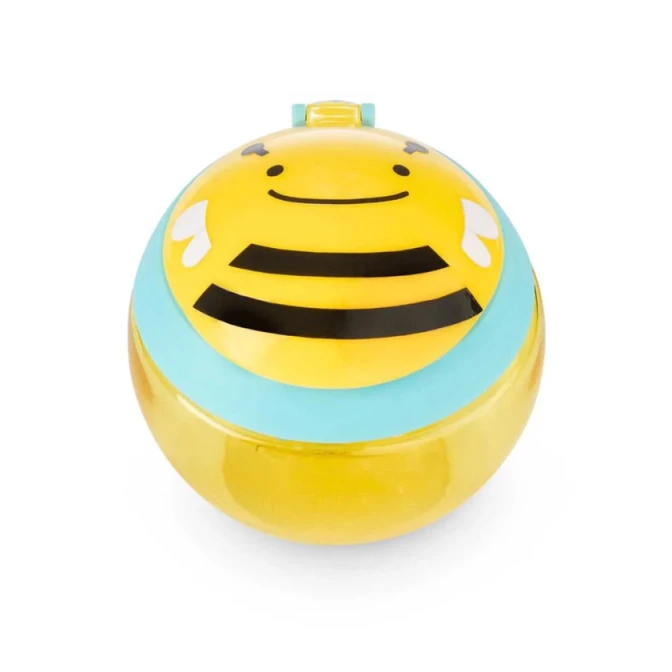 Контейнер для перекусов Zoo Пчела, желтый, 1+ год