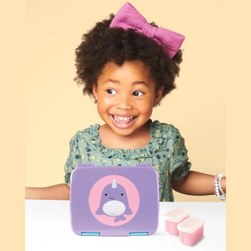 Контейнер для еды Zoo Narwhal, фиолетовый, 3+ лет