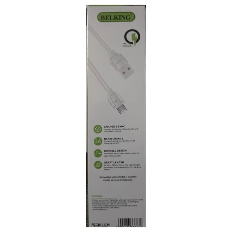 Kabel BK-CB35 USB to microUSB White