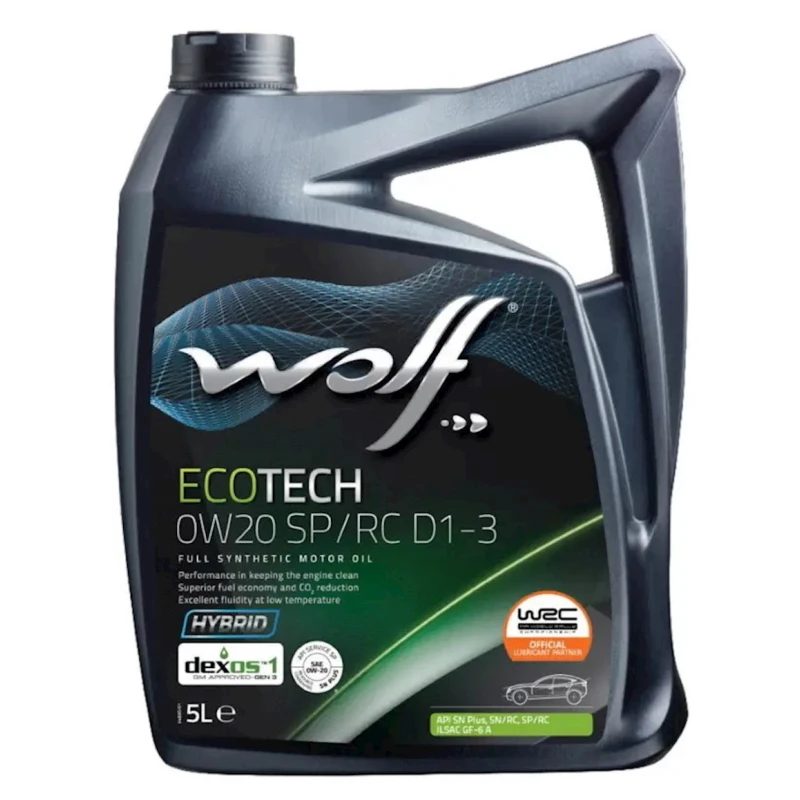 Моторное масло Wolf EcoTech 0W-20, 5 л Моторное масло Wolf EcoTech 0W-20, 5 л